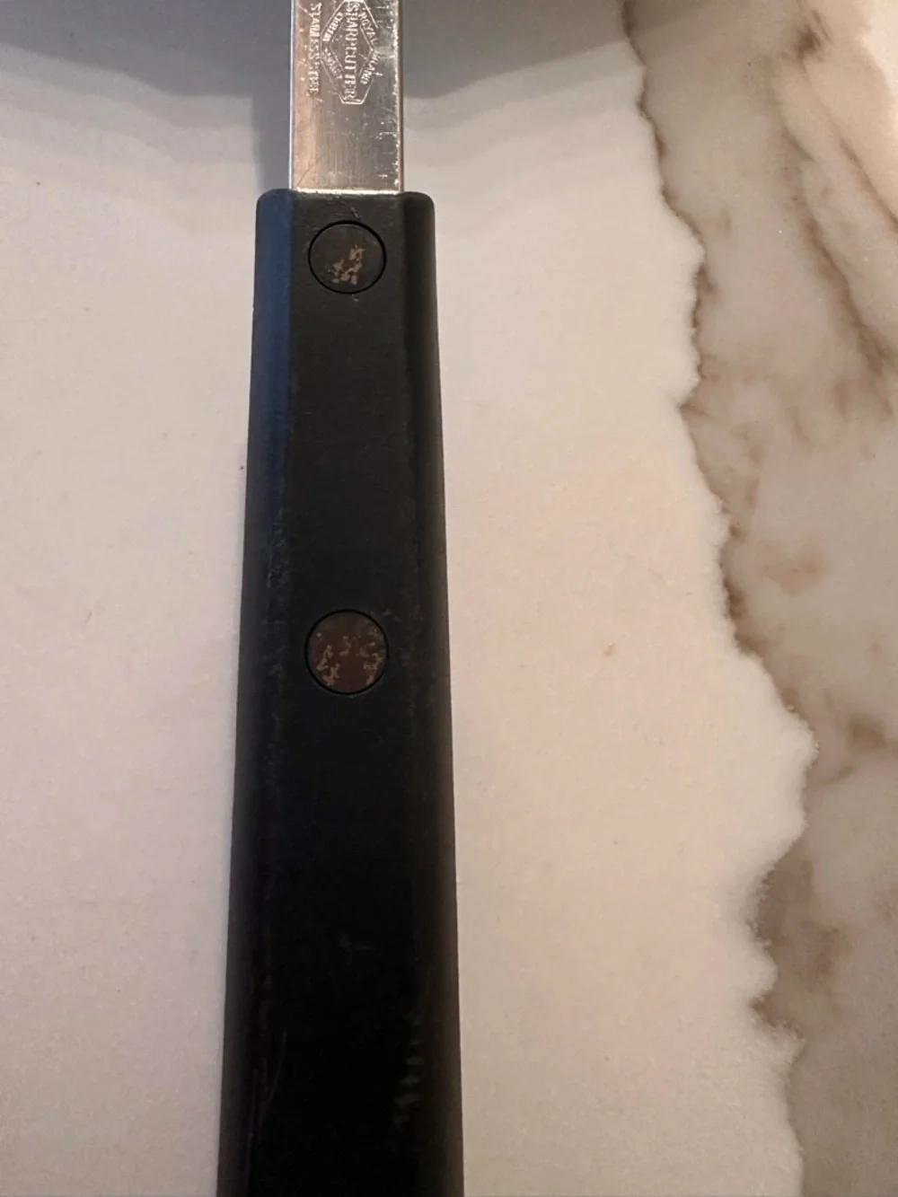 Vintage 80's Royal Brand Sharp Cutter Wide Curved Spatula Flipper Black Handle